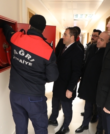 Ağrı GSB Tesislerinde Yangın Tedbirleri Denetimi Yapılıyor