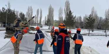 AFAD Tugay Personeline Çadır Kurma Eğitimi Verdi