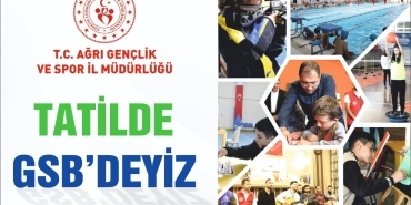 Ağrı GSBden Gençler İçin Karne Hediyesi