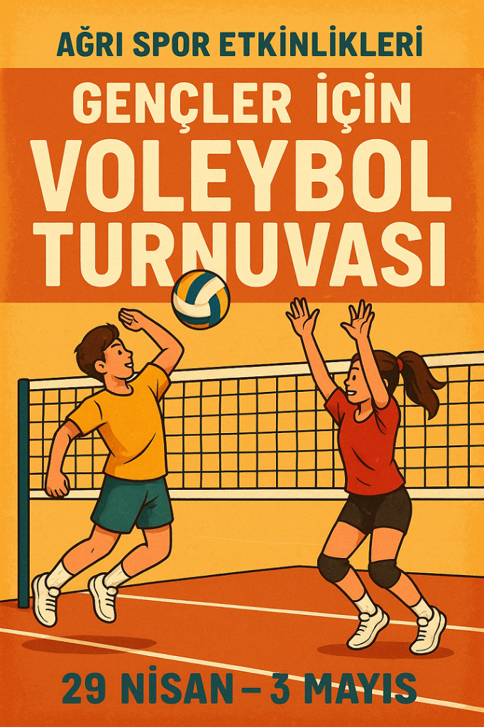 Ağrı Spor Etkinlikleri Gençler İçin Voleybol Turnuvası