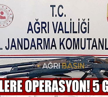 Ağrı Tefecilik Operasyonu: 4 Şüpheli Gözaltında