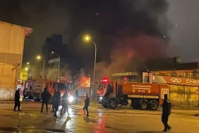 Ağrı Sanayi Sitesi Yangını İtfaiye Hızla Müdahale Etti