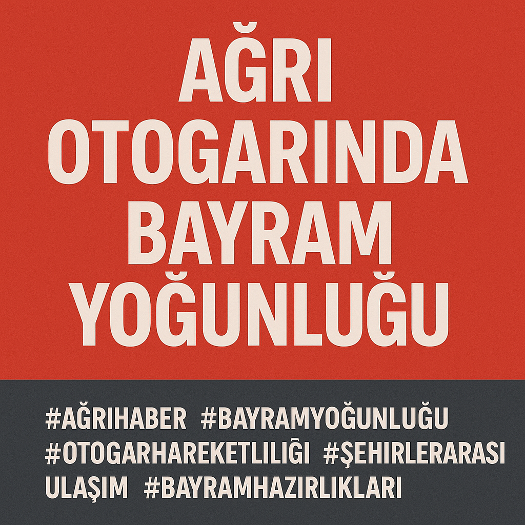 Ağrı Otogarında Bayram Yoğunluğu