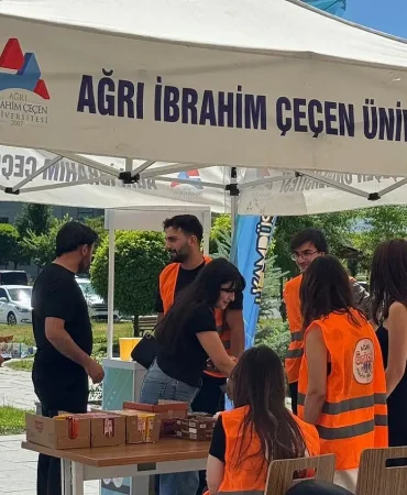 Ağrılı Öğrencilere Destek Final Haftasında Aşırı Moral