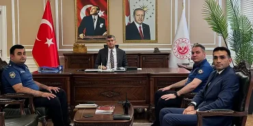 Diyadin Emniyet Amirliğinden Kaymakam Korkusuza Ziyaret