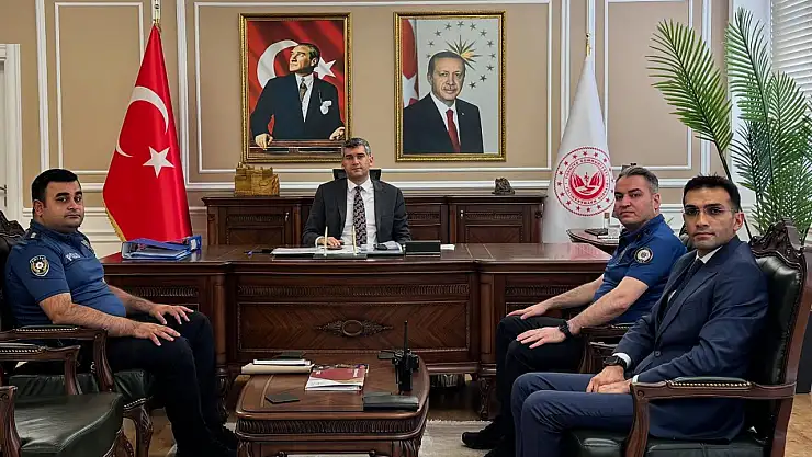 Diyadin Emniyet Amirliği'nden Kaymakam Korkusuz'a Ziyaret