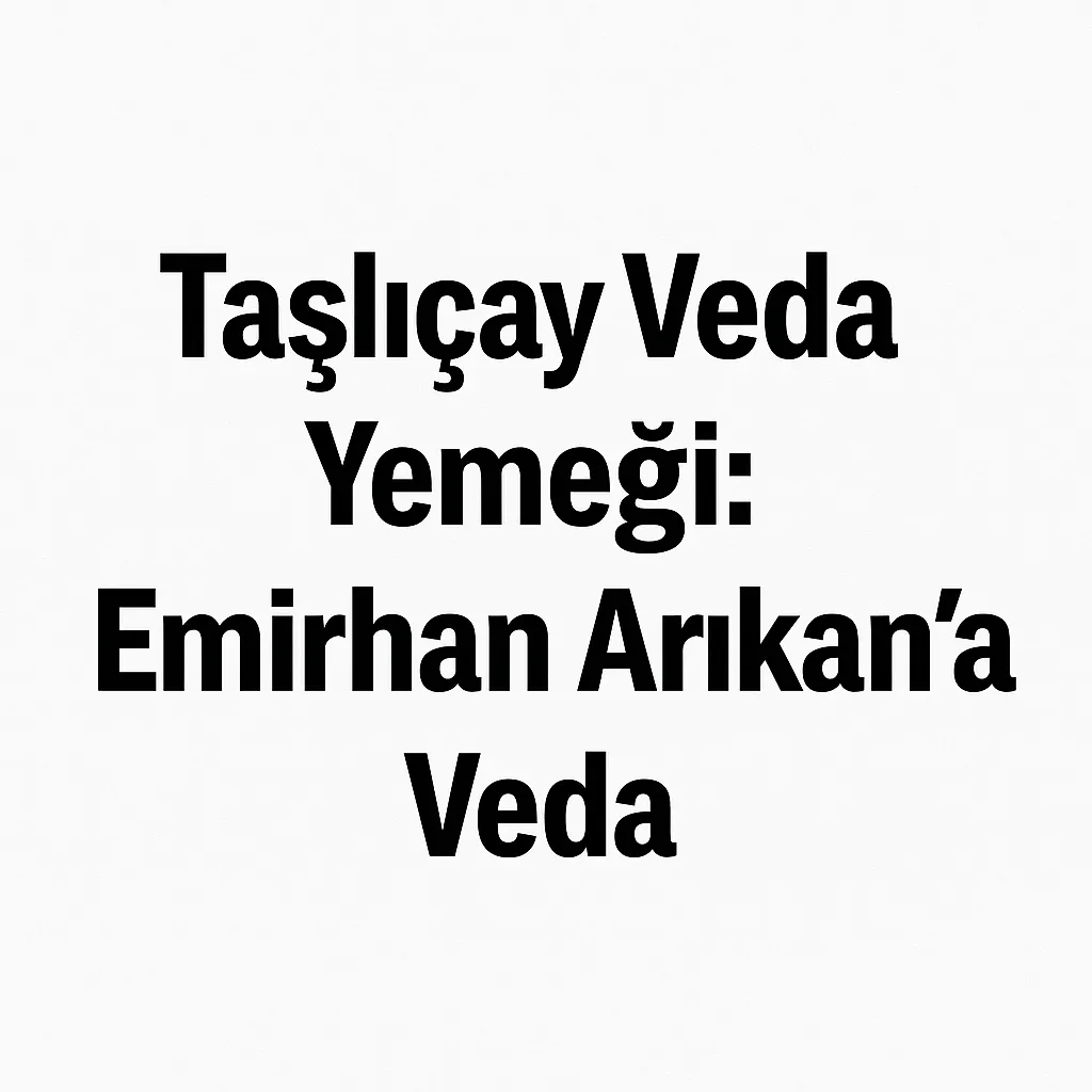 Taşlıçay Veda Yemeği Emirhan Arıkan'a Veda