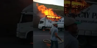 Patnos Kamyon Yangını Şaşırtan Olayın Detayları