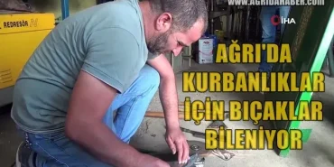 Ağrıda Kurban Bayramı Bıçak Alışverişi Hız Kazandı