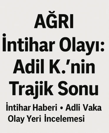 Ağrı İntihar Olayı Adil Knin Trajik Sonu