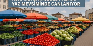 Ağrı Meydan Sebze Pazarı Yaz Mevsiminde Canlanıyor
