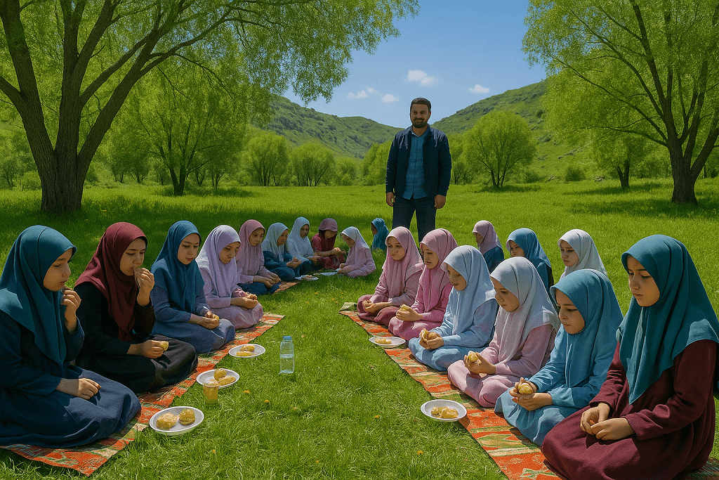 Diyadin Kuran Kursu Doğada Eğlenceli Piknik Etkinliği