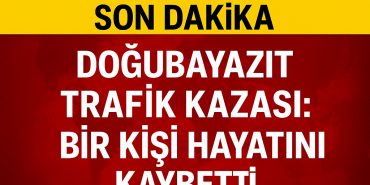 Doğubayazıt Trafik Kazası Bir Kişi Hayatını Kaybetti