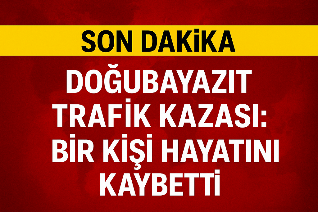 Doğubayazıt Trafik Kazası Bir Kişi Hayatını Kaybetti