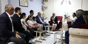 Şehit Ailesine Ziyaret Diyadinde Anlamlı Bir Buluşma