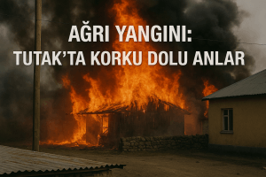 Ağrı Yangını Tutakta Korku Dolu Anlar