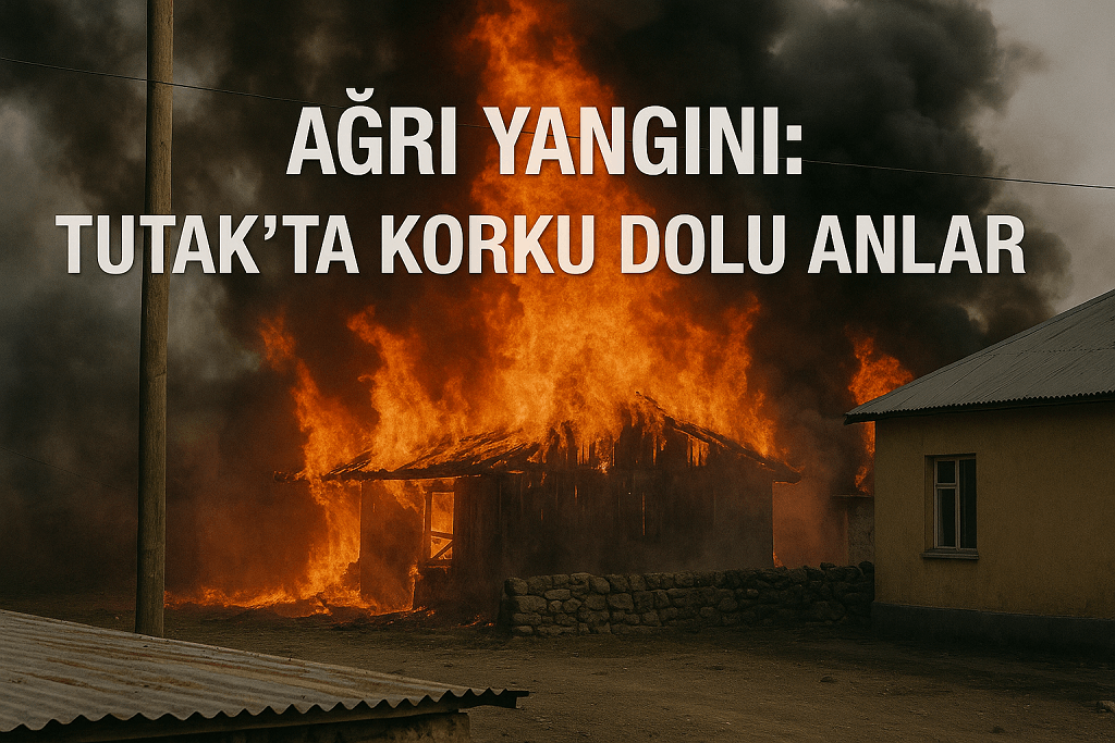 Ağrı Yangını Tutakta Korku Dolu Anlar