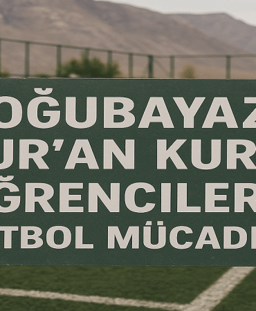 Doğubayazıt Kuran kursu öğrencileri futbol mücadelesi