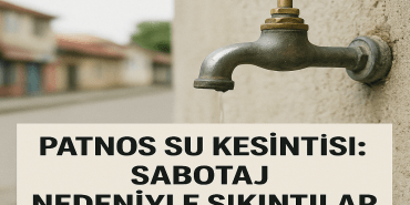 Patnos Su Kesintisi Sabotaj Nedeniyle Sıkıntılar
