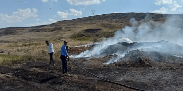 Ağrı Saman Yangını Çukurçayır Köyünde Felaket