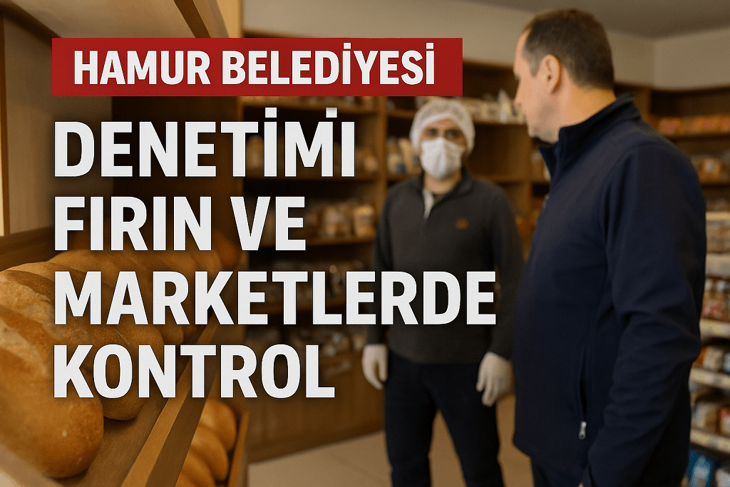 Hamur Belediyesi denetimi Fırın ve Marketlerde Kontrol