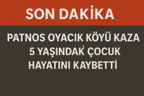 Patnos Oyacık köyü kaza 5 Yaşındaki Çocuk Hayatını Kaybetti