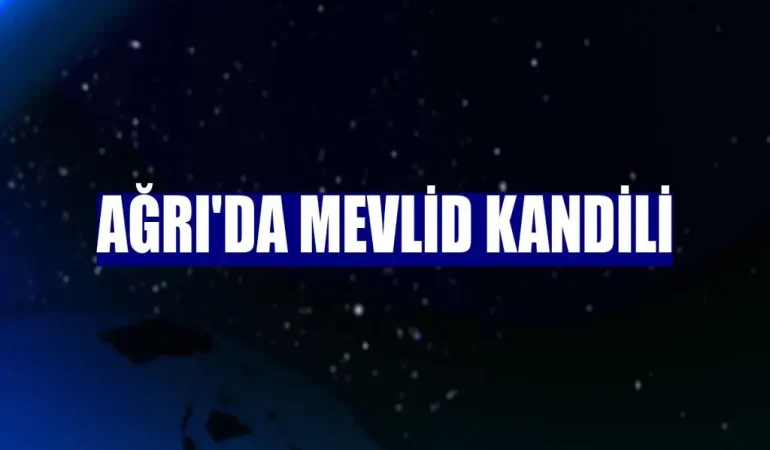Ağrı'da Mevlid Kandili İçin Kızılay İşbirliği