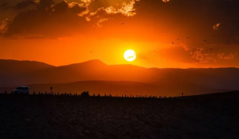 Ağrı Gün Batımı Yaz Akşamlarının Büyüleyici Manzarası