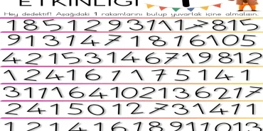 1 sayısı öğrenme oyunları Diyadinde miniklerle başarılar
