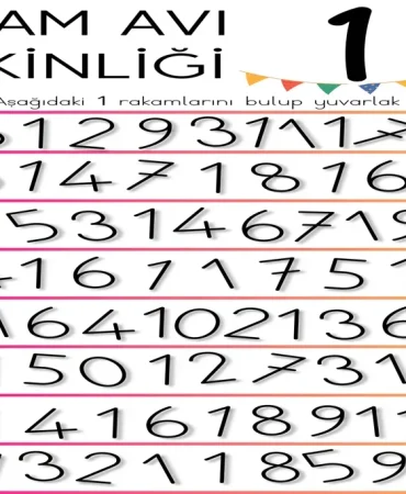 1 sayısı öğrenme oyunları Diyadinde miniklerle başarılar