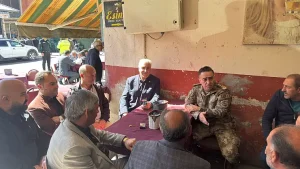 Eleşkirt ziyareti Emniyet Müdürü ve Belediye Başkanı