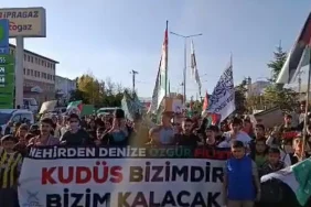 Gazze'ye Destek Yürüyüşü Patnos'ta Yoğun Katılımla Gerçekleşti